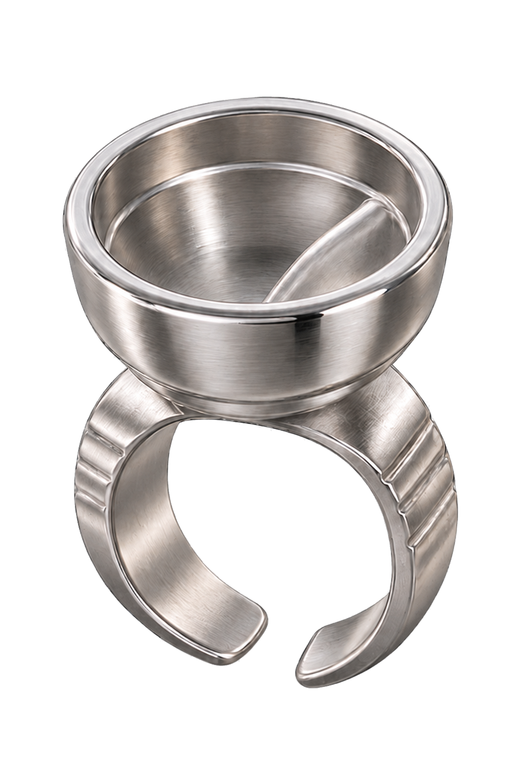 Bicchierino portapigmento 3D argento